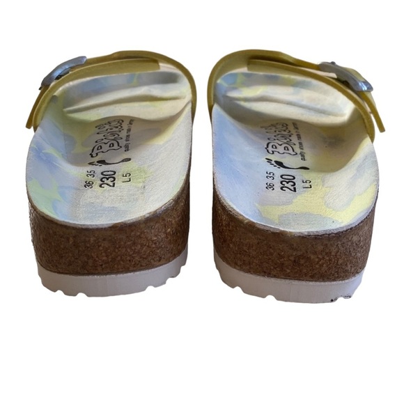 BIRKENSTOCK Shoes CATALINA BIRKO-FLOR LEMON PATENT Leather Buckle at uppers - Picture 4 of 9